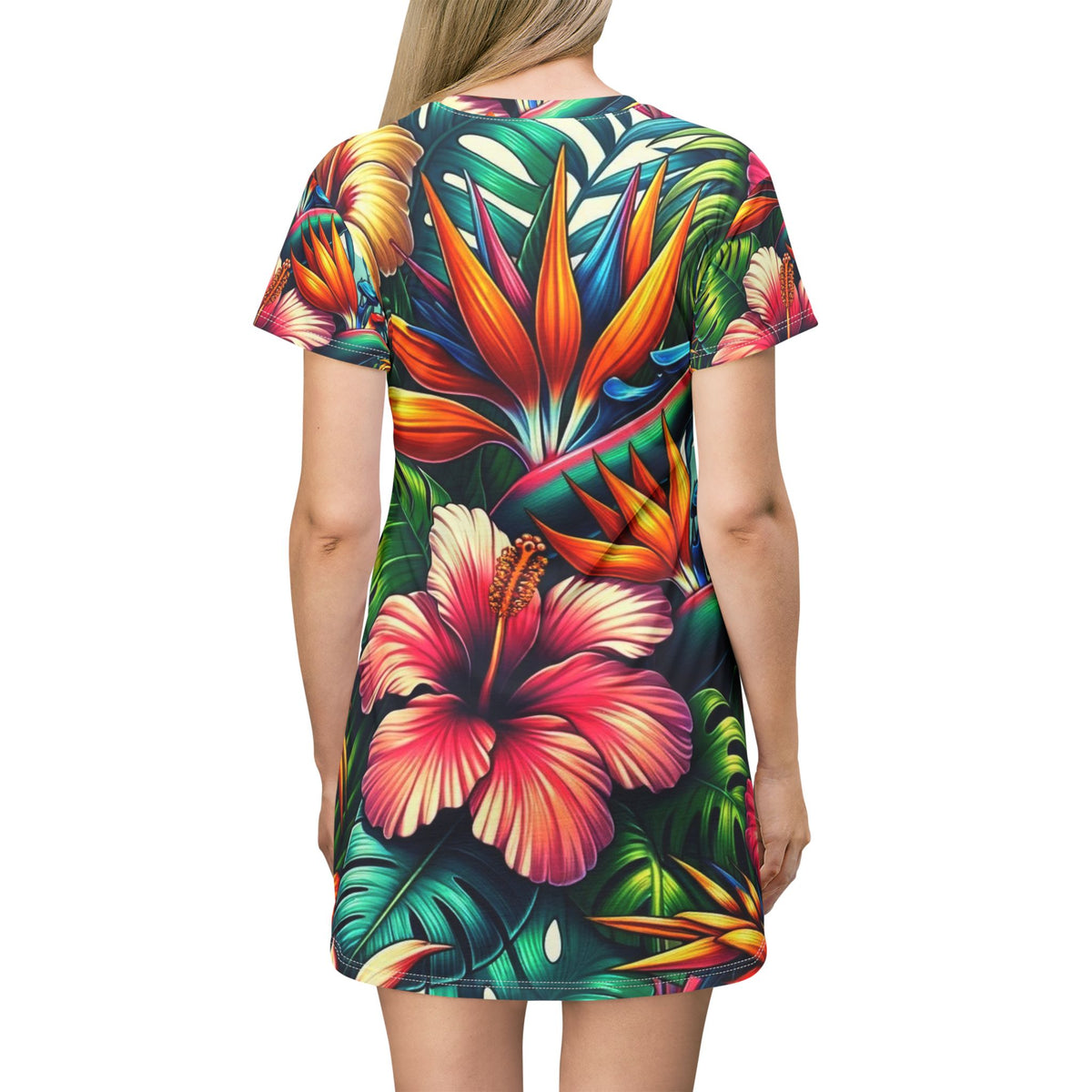 T-Shirt Robe floral