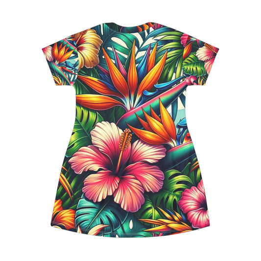 T-Shirt Robe floral